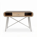 Wooden desk with storage drawer and metal legs 120 x 60 x 75cm